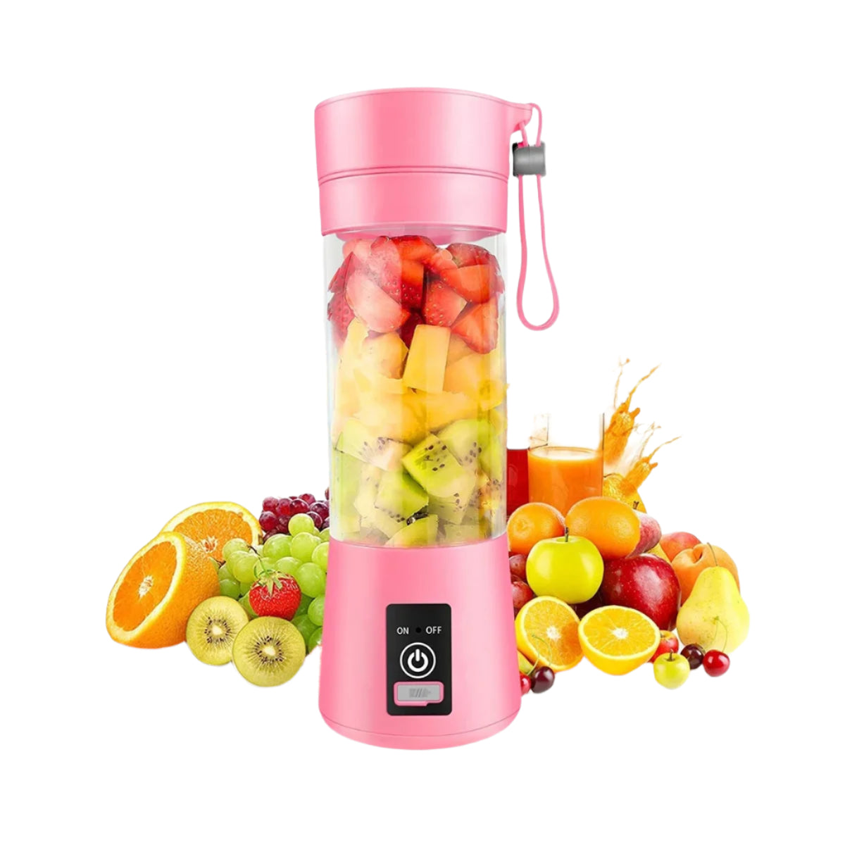 Portable Blender Mini Blender for Shakes and Smoothies Rechargeable USB 380Ml Traveling Fruit Juicer Cup with 6 Blades